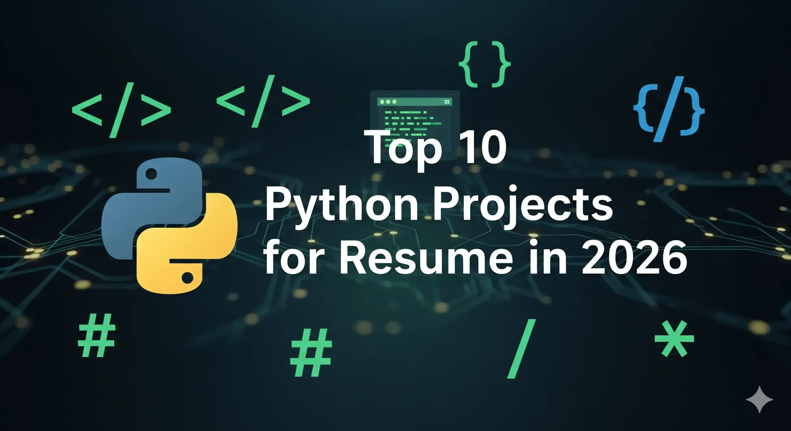 Top 10 Best Python Projects for Resume in 2026 Top 10 Python Projects for Resume in 2026