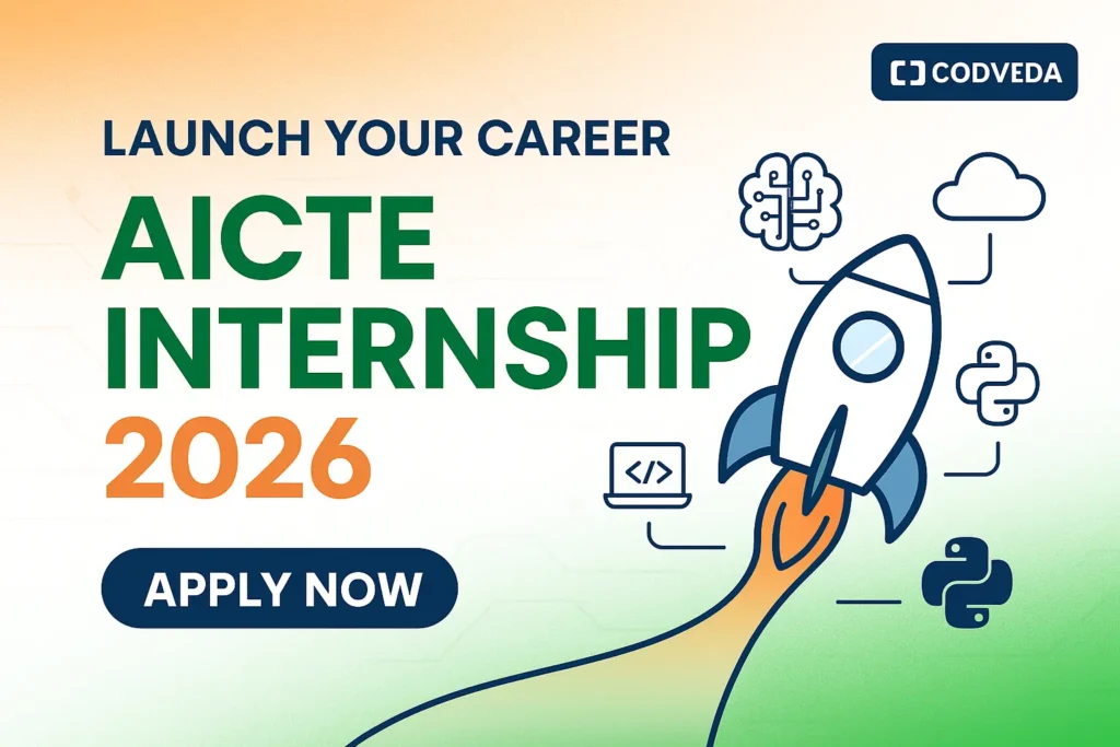 Free AICTE Internship Alert 2026 Codveda Technologies