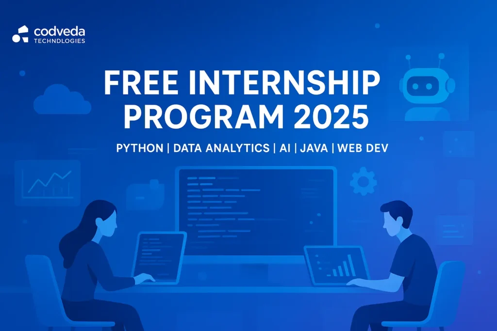 Free Internship Program in Python, Data Analytics, Java, ML, DS & Web Development — Apply Now! Free Internship Program